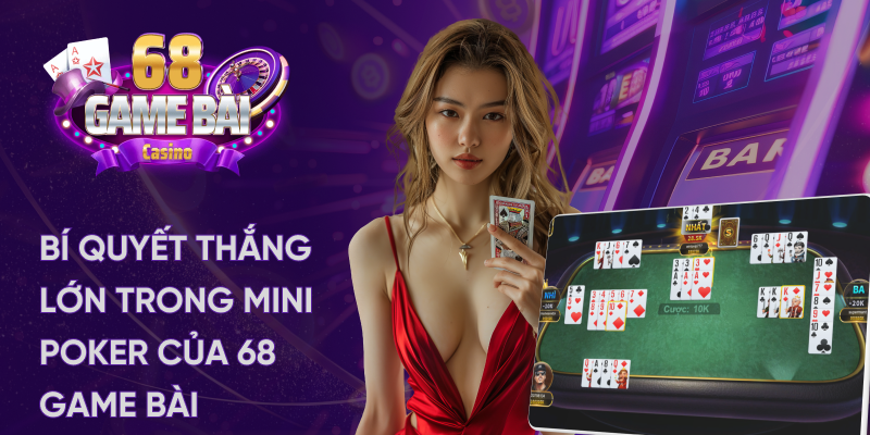 Bí quyết thắng lớn trong mini poker của 68 game bài