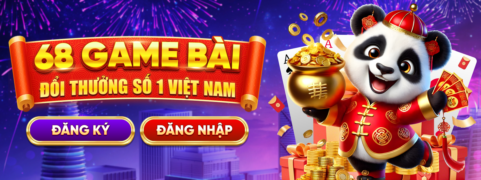 đăng ký - đăng nhập 68 game bài máy tính