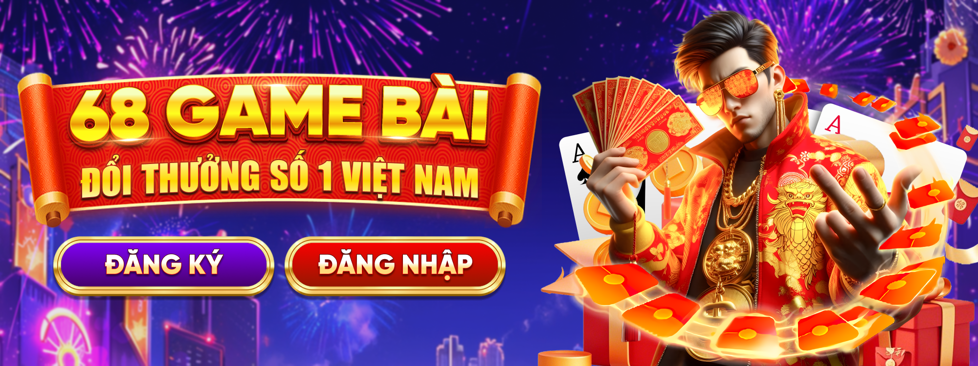 đăng ký - đăng nhập 68 game bài máy tính